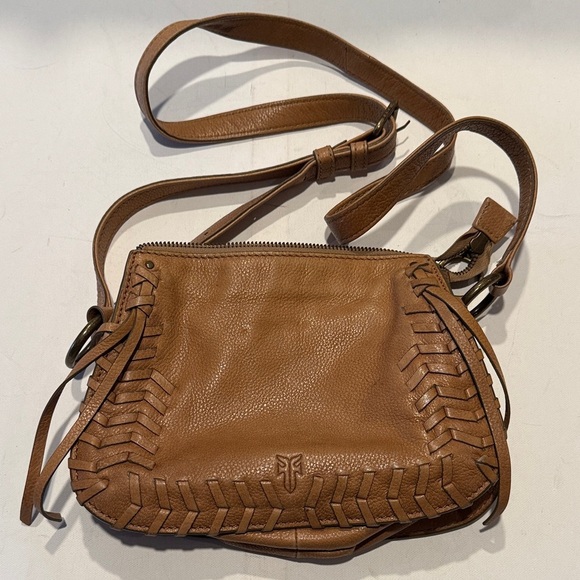 Frye Handbags - Frye Tan Leather Crossbody Bag